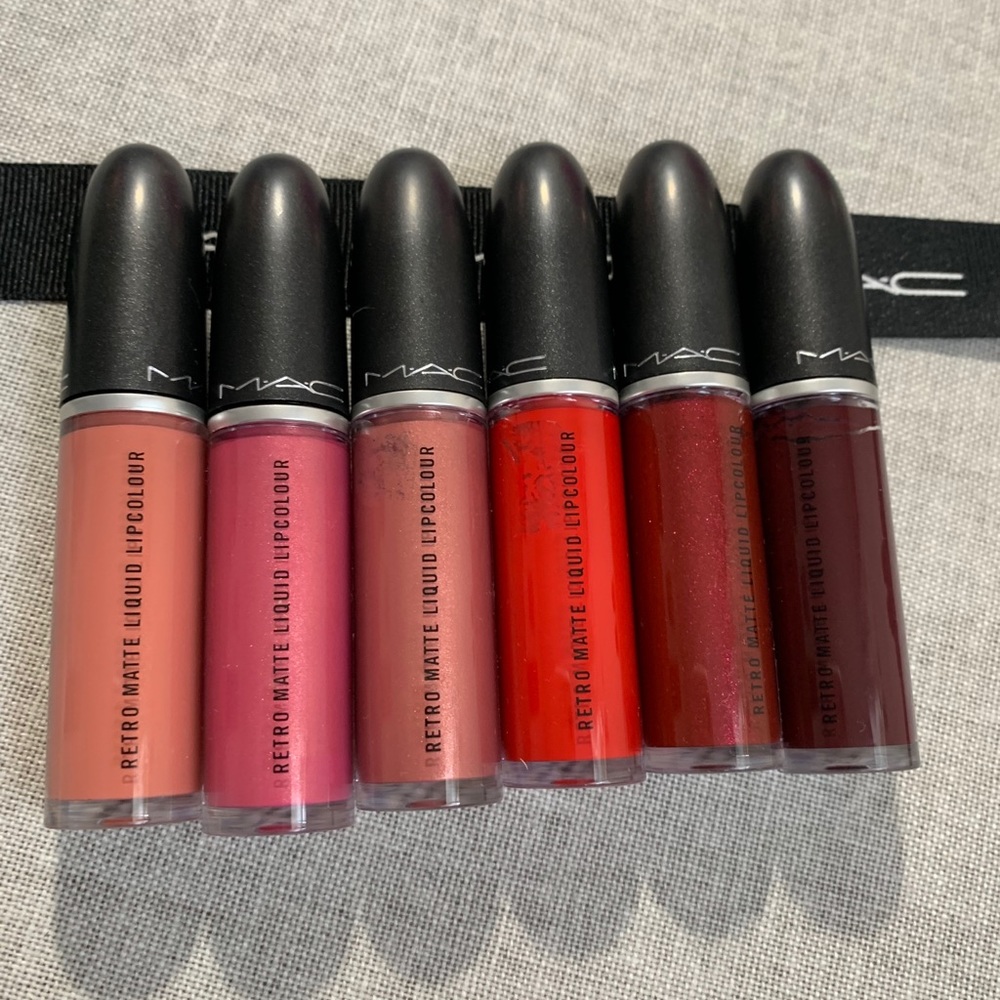 ✨💋Mac brand new Retro liquid lipsticks 6 shades ✨